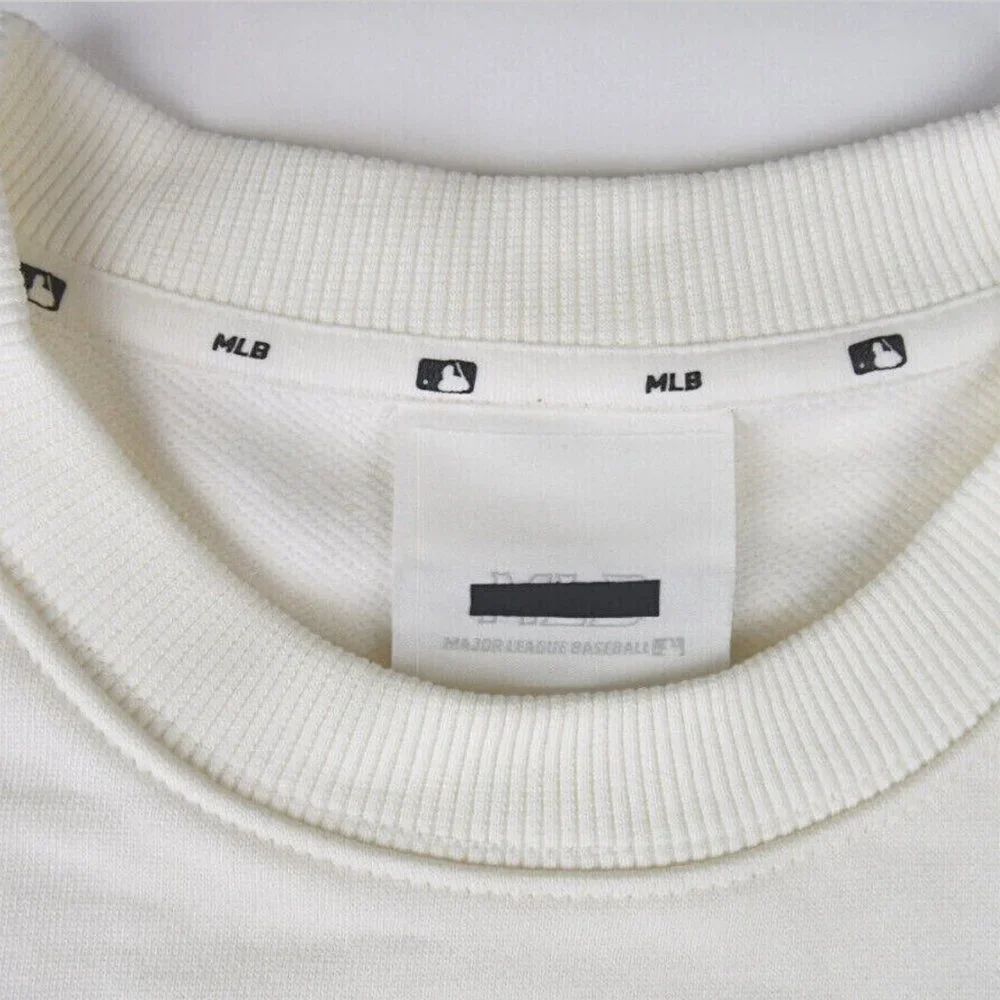 MLB NEW YORK YANKEES IVORY BASIC LOGO SWEATSHIRT - Picture 3 of 7